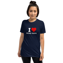 Load image into Gallery viewer, I ( Heart ) Road Trips Short-Sleeve Unisex T-Shirt, Adventure Shirt, Travelling Shirt,