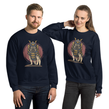 Load image into Gallery viewer, Samurai Pug Unisex Sweatshirt, Funny Pug Lover&#39;s Sweatshirt, Pug Gift