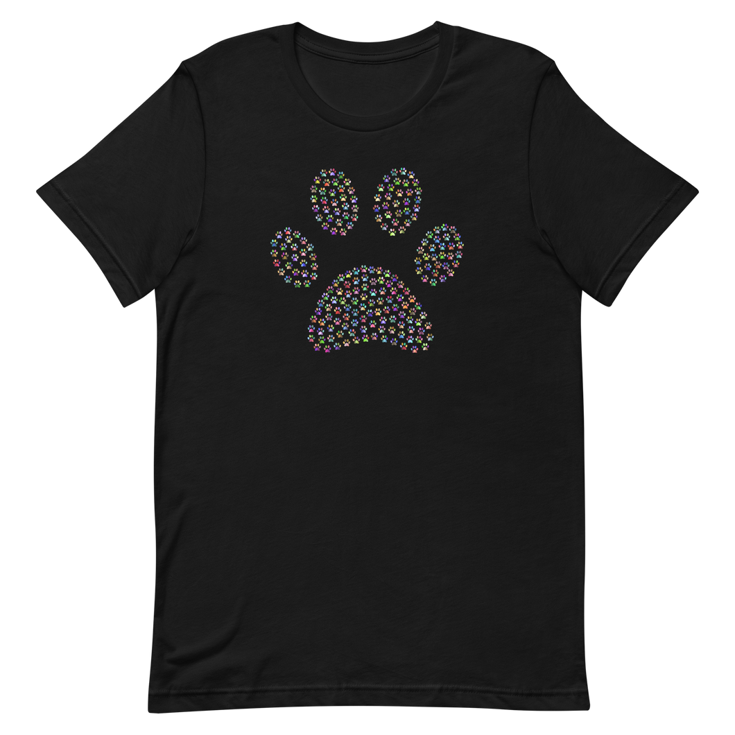 Paw Print Unisex t-shirt, Dog and Cat Lover's T-shirt, Dog Mom Shirt, Dog Dad Shirt