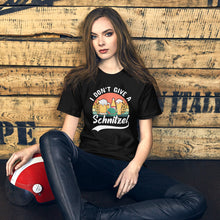 Load image into Gallery viewer, Oktoberfest Unisex t-shirt, I Don&#39;t Give A Schnitzel Funny Octoberfest Shirt