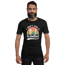 Load image into Gallery viewer, Oktoberfest Unisex t-shirt, I Don&#39;t Give A Schnitzel Funny Octoberfest Shirt