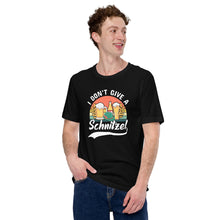 Load image into Gallery viewer, Oktoberfest Unisex t-shirt, I Don&#39;t Give A Schnitzel Funny Octoberfest Shirt