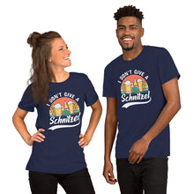 Load image into Gallery viewer, Oktoberfest Unisex t-shirt, I Don&#39;t Give A Schnitzel Funny Octoberfest Shirt