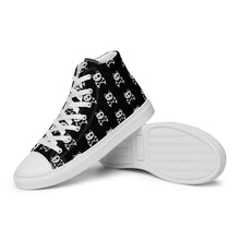 Load image into Gallery viewer, Pirate Cat Skull and Crossbones Women’s high top canvas shoes