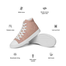 Load image into Gallery viewer, Urban Pink Women’s high top canvas shoes