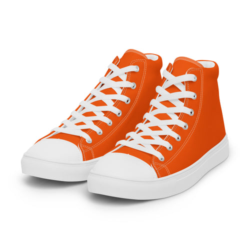 Women’s Orange high top canvas shoes