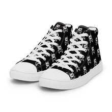 Load image into Gallery viewer, Pirate Cat Skull and Crossbones Women’s high top canvas shoes