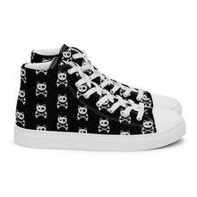 Load image into Gallery viewer, Pirate Cat Skull and Crossbones Women’s high top canvas shoes