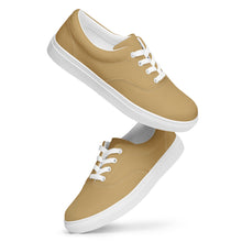 Load image into Gallery viewer, Autumn Stripes Women’s lace-up canvas shoes