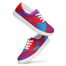 Load image into Gallery viewer, Abstract Art Women’s lace-up canvas shoes