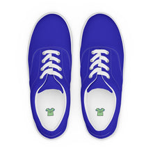 Load image into Gallery viewer, Women’s Royal Blue lace-up canvas shoes