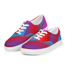 Load image into Gallery viewer, Abstract Art Women’s lace-up canvas shoes