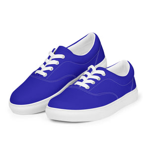 Women’s Royal Blue lace-up canvas shoes