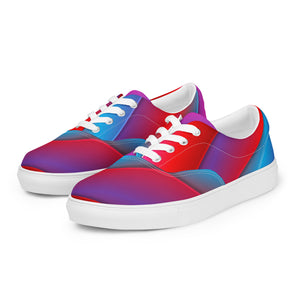 Abstract Art Women’s lace-up canvas shoes