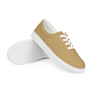 Autumn Stripes Women’s lace-up canvas shoes