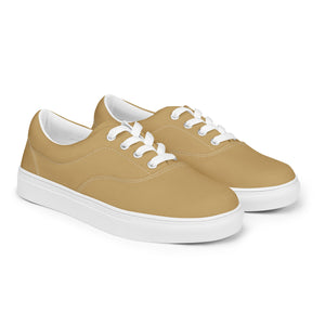 Autumn Stripes Women’s lace-up canvas shoes