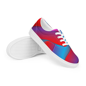 Abstract Art Women’s lace-up canvas shoes