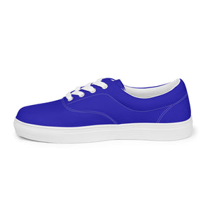 Women’s Royal Blue lace-up canvas shoes