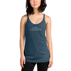 Please Note The Time.  You're Going To Be My Alibi Later.  Women's Racerback Tank