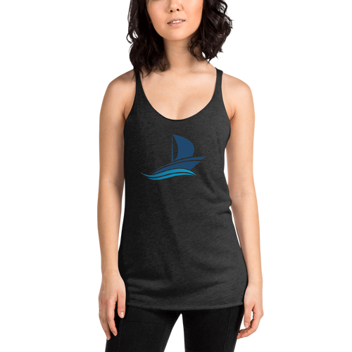 Sailing Design Women's Racerback Tank, Nautical Tank Top, Sailing Tank Top
