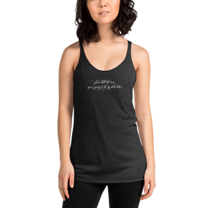 Please Note The Time.  You're Going To Be My Alibi Later.  Women's Racerback Tank