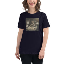 Load image into Gallery viewer, What Cats Do at Night Women&#39;s Relaxed T-Shirt, Cat lover&#39;s shirt, Cats Playing Poker shirt