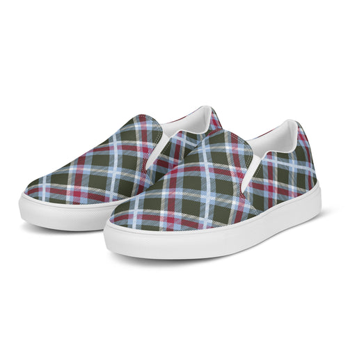 Women’s Plaid slip-on canvas shoes
